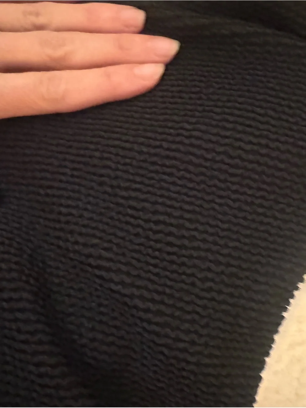 J. Crew Black Ribbed One-Piece Swimsuit